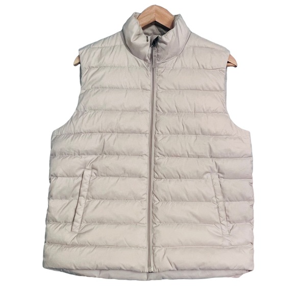 SWIB Light Down Puffer Vest~ 90:10 ~ Cream ~ Size Medium - Picture 1 of 5